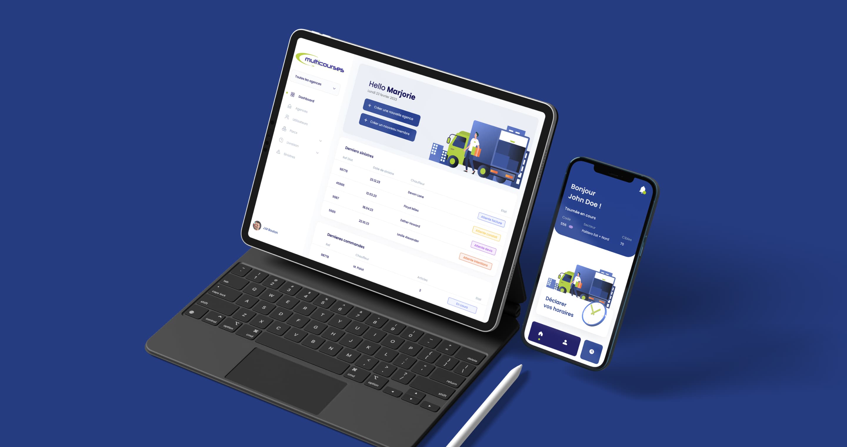 Multicourses — Gestion de flotte & tournées