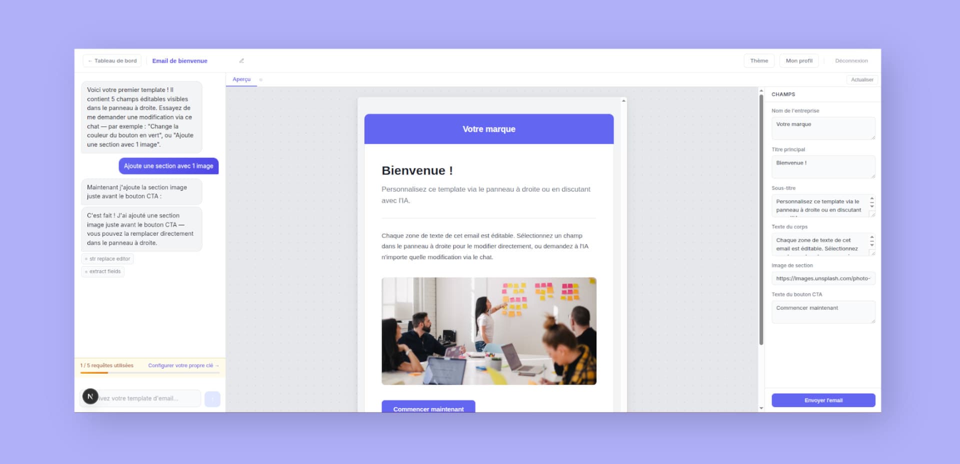 EmailGen - Générateur de templates email IA